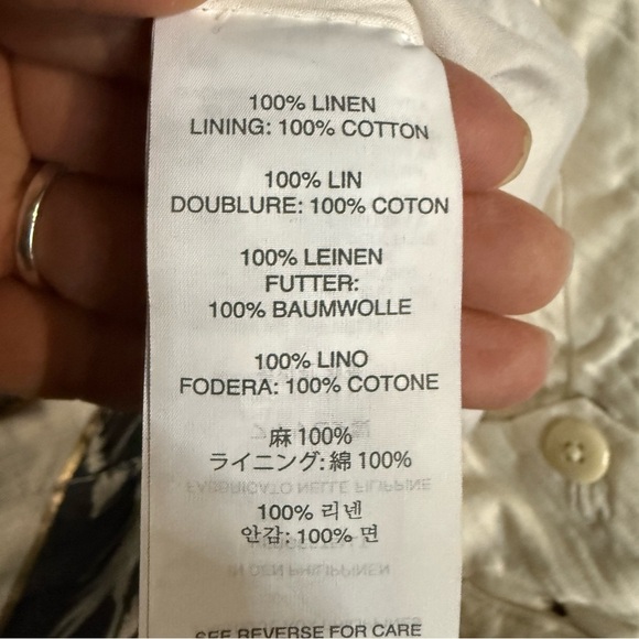 J. Crew 100% linen Ankle Cropped Pants - Picture 13 of 13